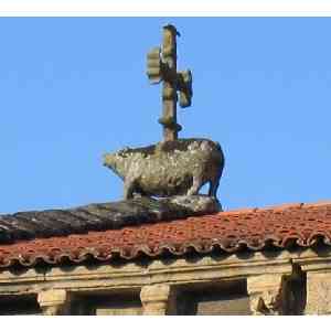 Click para ampliar. Pulsa en el nombre para ver la ficha. Verraco tejado Sta. Mª del Azogue (Betanzos)